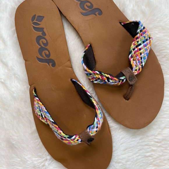 reef multicolor flip flops